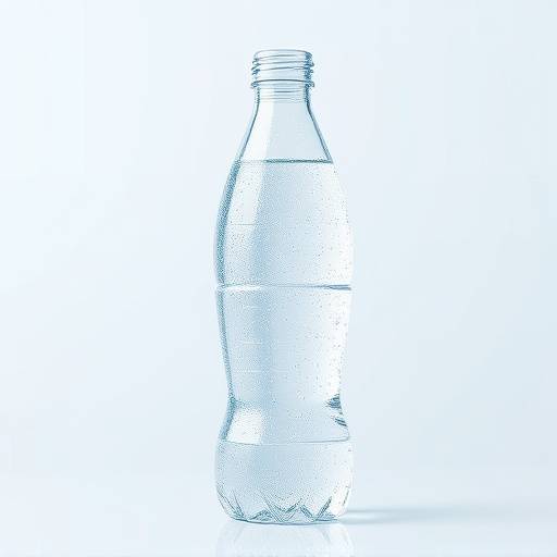 Una botella de agua con gas.