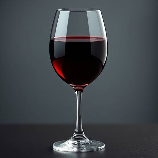 Una copa de vino tinto Rioja.